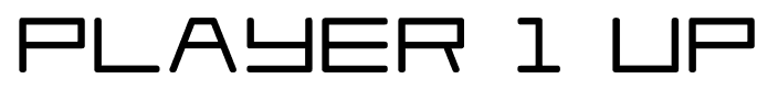 Player 1 Up font